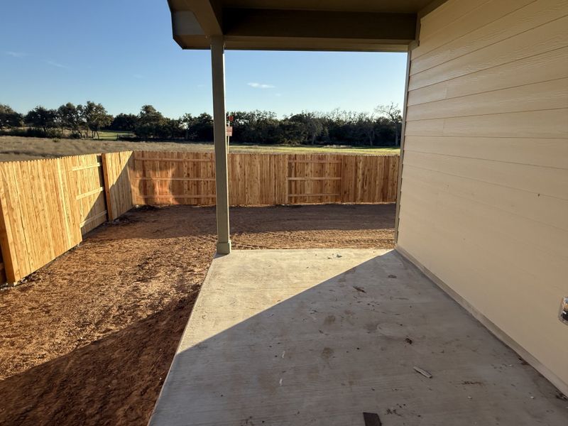 Covered patio