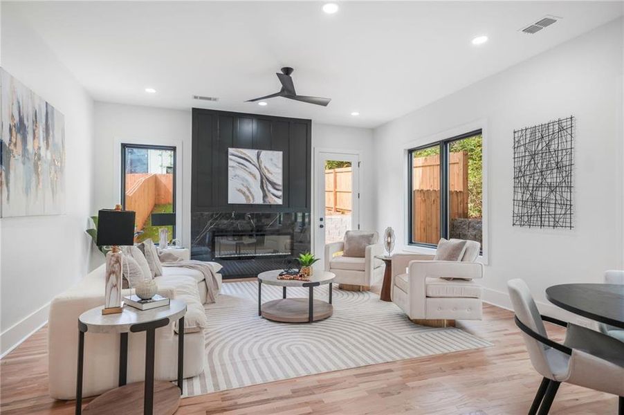 Furnished interior view inside a new home in , Atlanta (Image 30).