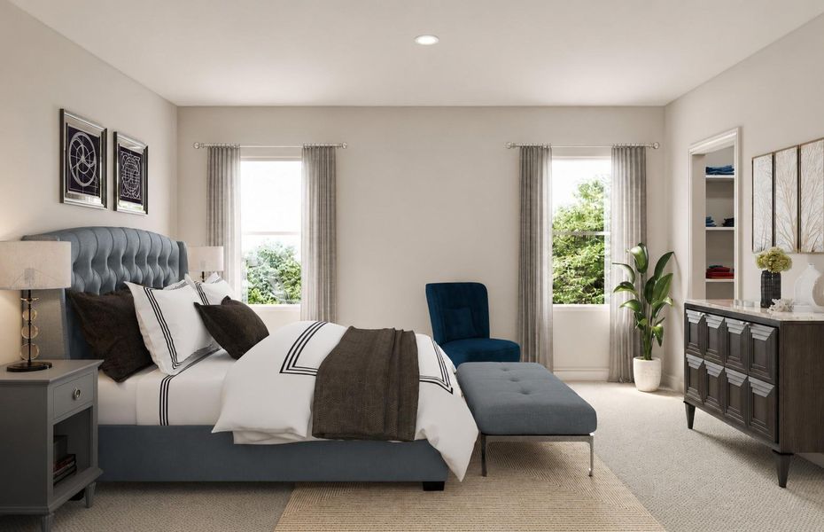 Furnished interior view inside a new home in Pirate's Cove Estates, Vidor (Image 5).