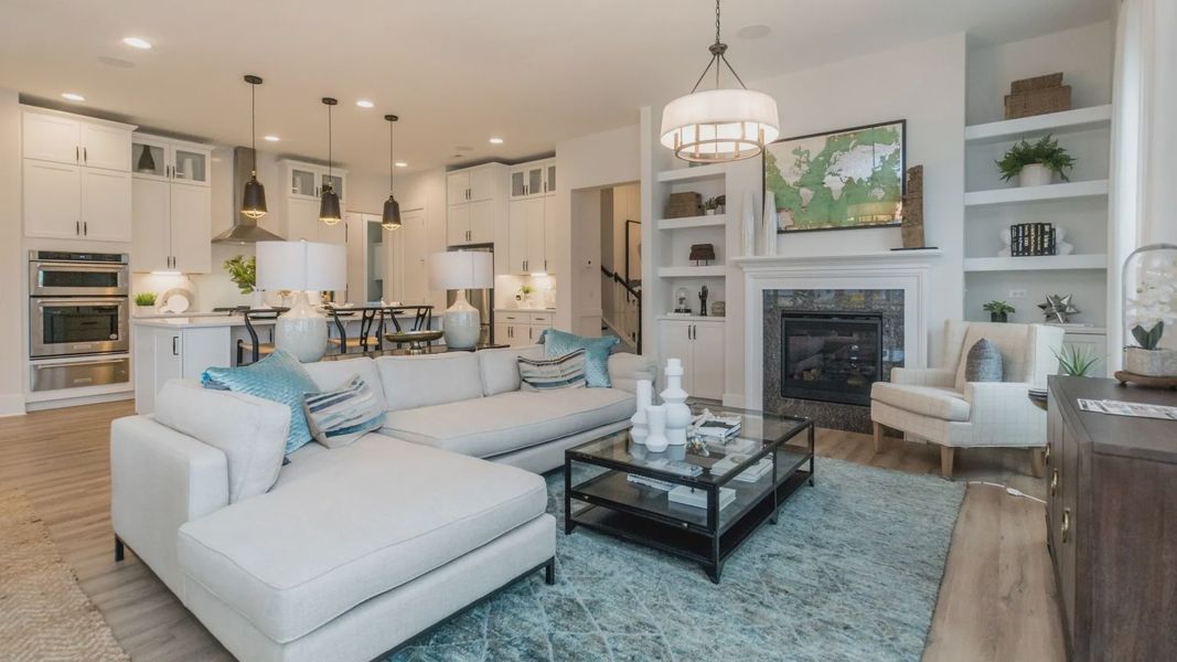 Furnished interior view inside a new home in Brook Run Single Family Homes, Fort Mill (Image 21). Furnished interior view inside a new home in Brook Run Single Family Homes, Fort Mill (Image 21).