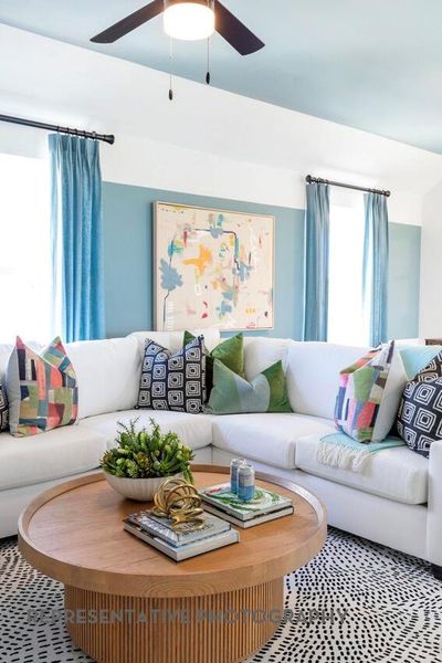 Furnished interior view inside a new home in Pomona, Manvel (Image 14).