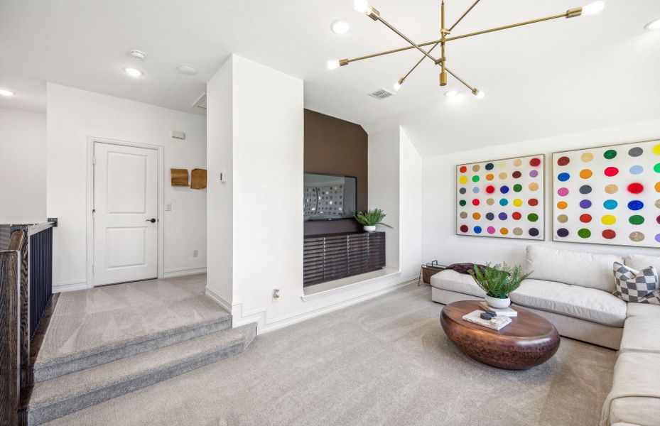 Furnished interior view inside a new home in Westside Preserve, Midlothian (Image 11).