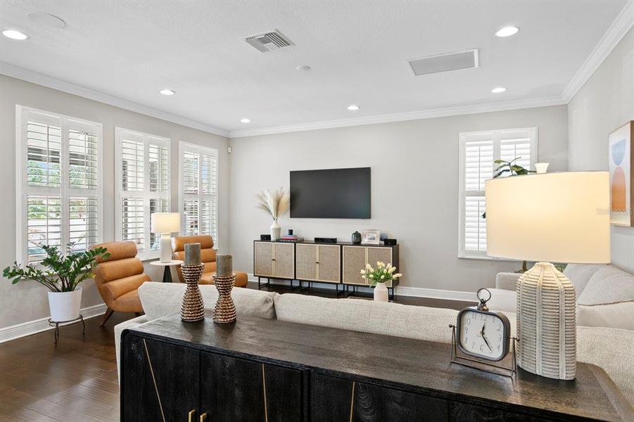 Furnished interior view inside a new home in , Tampa (Image 7). Furnished interior view inside a new home in , Tampa (Image 7).