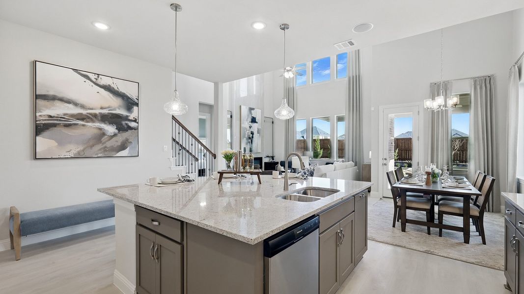 Representative furnished interior of a home built from the Magnolia by Brightland Homes in Green Oaks Preserve, Arlington (Image 26).