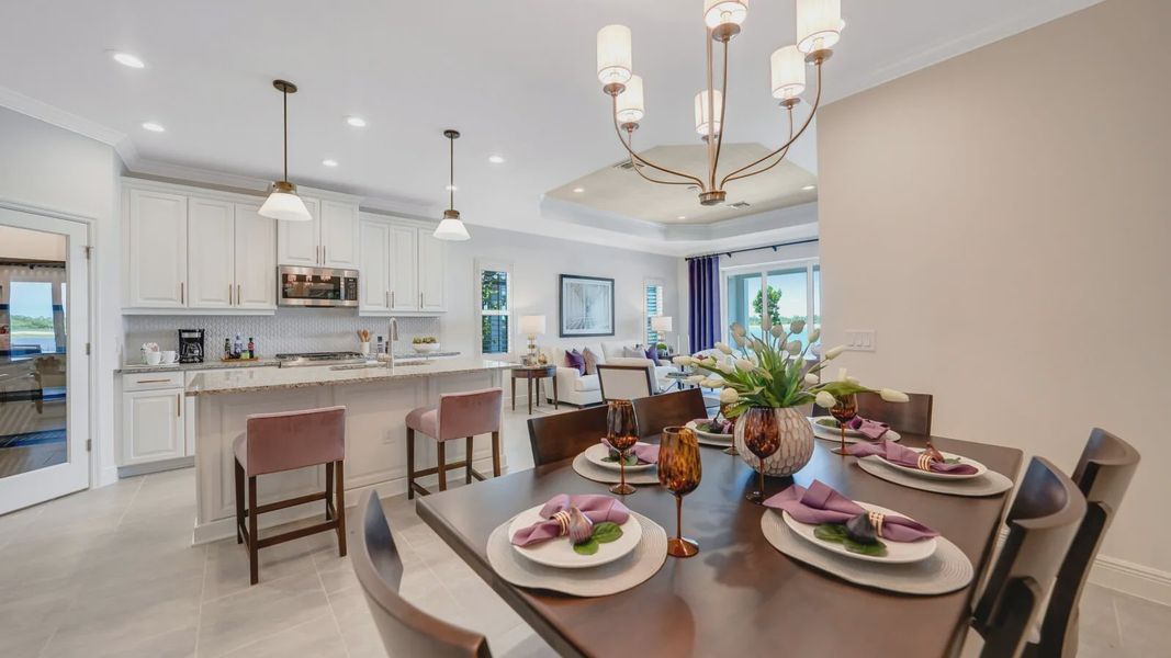 Representative furnished interior of a home built from the Dream 2 by Neal Communities in SkySail, Naples (Image 13).