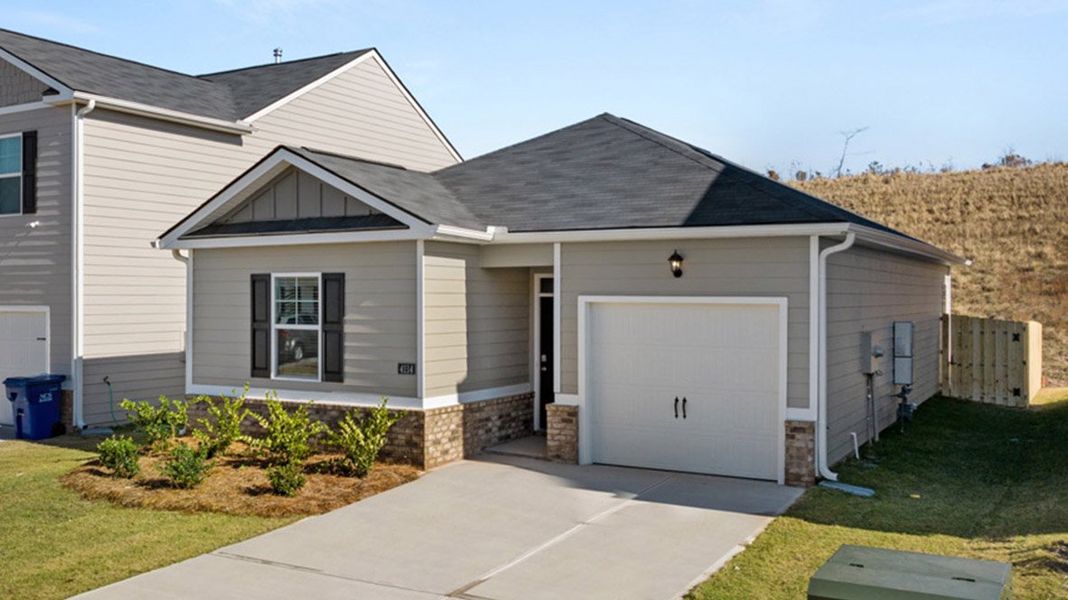 Representative exterior photo of a completed home built from the Sullivan by D.R. Horton in Highland Hills, Graniteville, SC (Image 16).