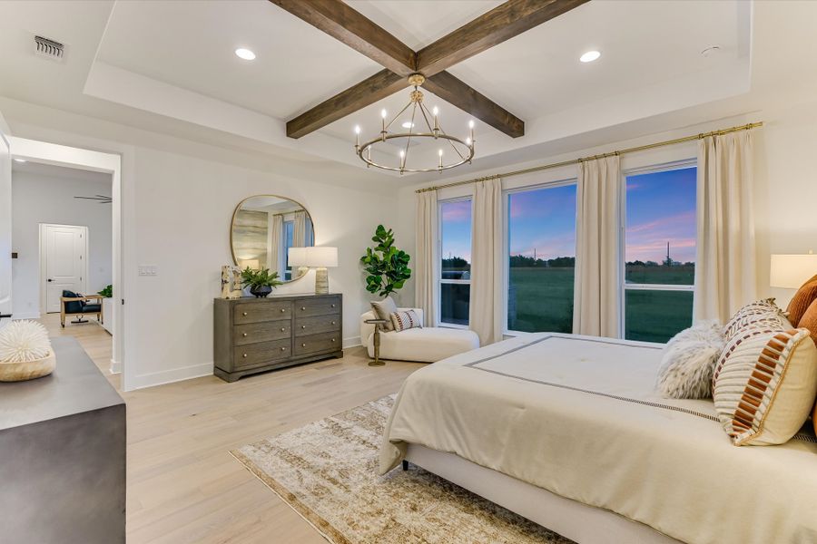 Representative furnished interior of a home built from the Bandera II by Giddens Homes in Whispering Wind, Bertram (Image 53).