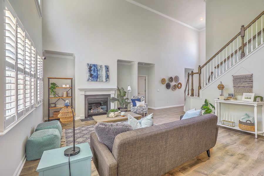 Furnished interior view inside a new home in The Ponds, Summerville (Image 35). Furnished interior view inside a new home in The Ponds, Summerville (Image 35).