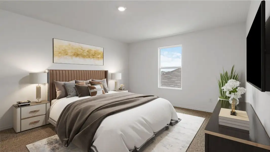 Furnished interior view inside a new home in Watermark, Alvin (Image 9). Furnished interior view inside a new home in Watermark, Alvin (Image 9).