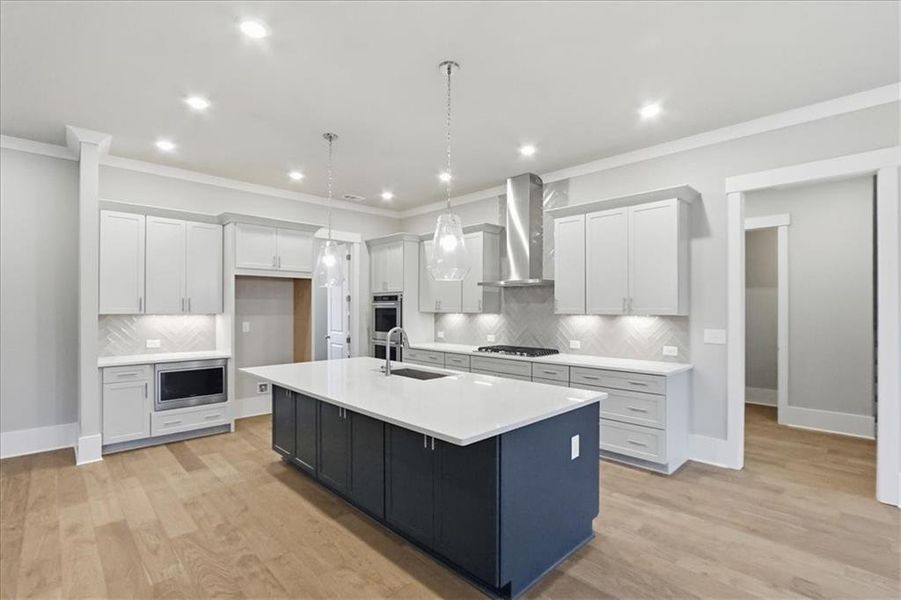 Furnished interior view inside a new home in Old Town Estates, Dacula (Image 7).