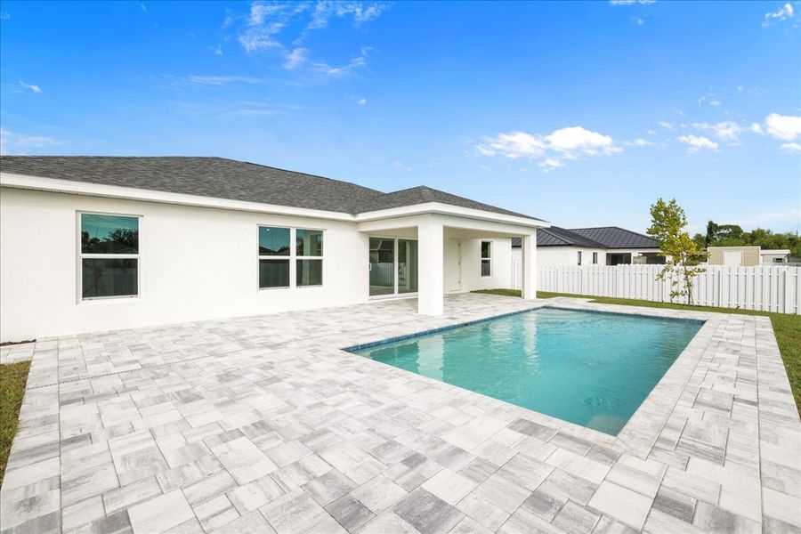 Representative exterior details of a home built from the The Sunset Harbor by Sunlife Homes LLC in Cape Coral, Cape Coral (Image 20). Representative exterior details of a home built from the The Sunset Harbor by Sunlife Homes LLC in Cape Coral, Cape Coral (Image 20).