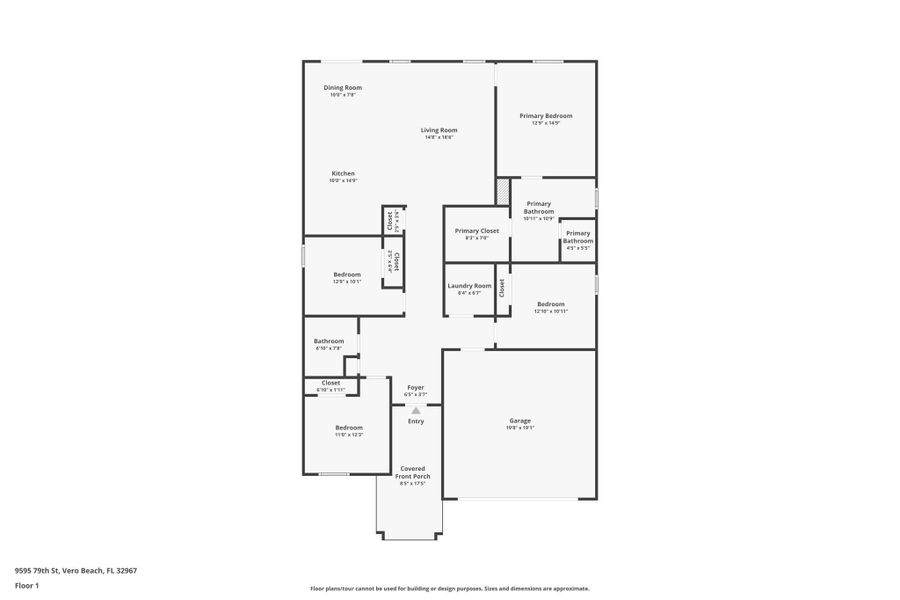 2D floor plan layout of this home in , Vero Beach, FL (Image 5).