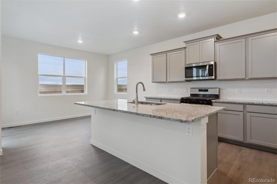 Furnished interior view inside a new home in The Ridge at Lorson Ranch, Colorado Springs (Image 7).