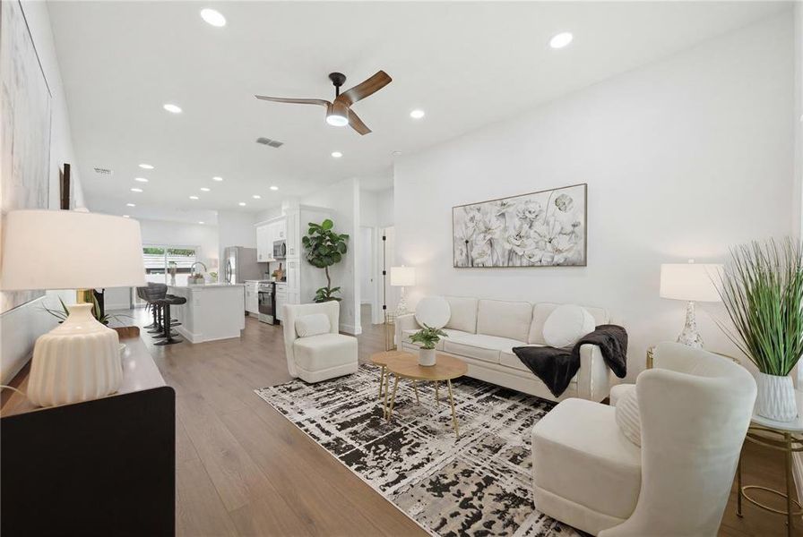 Furnished interior view inside a new home in , Tampa (Image 4). Furnished interior view inside a new home in , Tampa (Image 4).