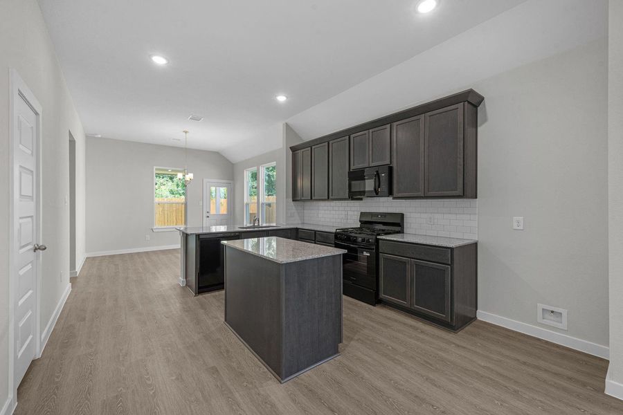 Furnished interior view inside a new home in Lexington Heights, Willis (Image 4).