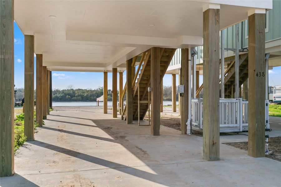 Exterior details and patio area of a home in , Matagorda (Image 20).