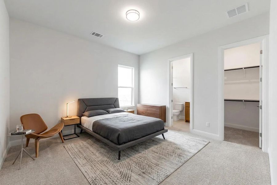 Furnished interior view inside a new home in Lariat - 80', Liberty Hill (Image 6).