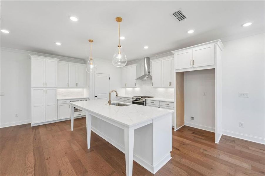 Furnished interior view inside a new home in , Buford (Image 8).