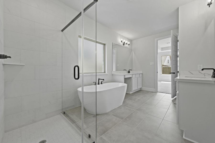Furnished interior view inside a new home in The Trails, New Caney (Image 10).