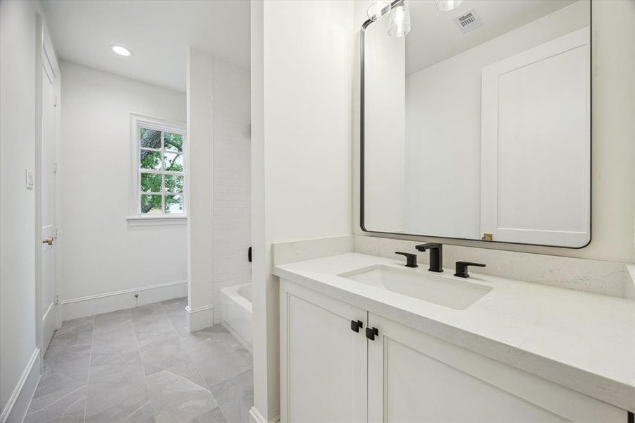 Secondary bathroom