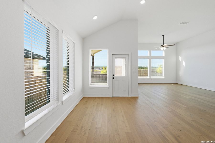 Spacious, unfurnished interior of a new home in The Woodlands at Medina Hills, Mico (Image 28). Spacious, unfurnished interior of a new home in The Woodlands at Medina Hills, Mico (Image 28).