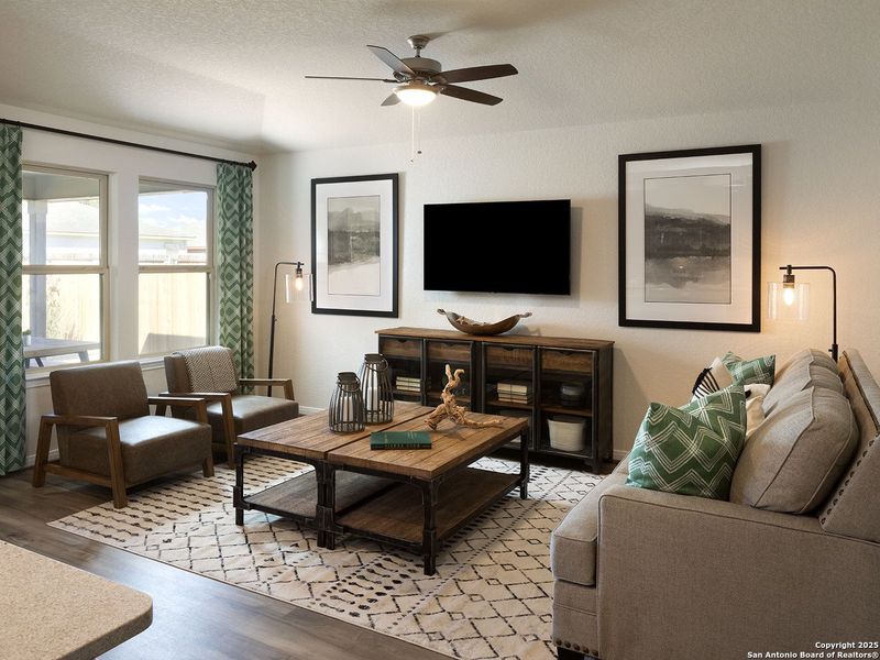 Furnished interior view inside a new home in Legendary Trails - Premier Series, Cibolo (Image 11).