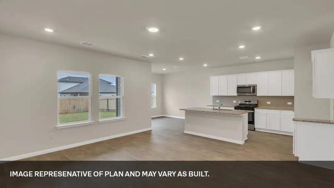 Furnished interior view inside a new home in Trails at Wildhorse, Austin (Image 3).