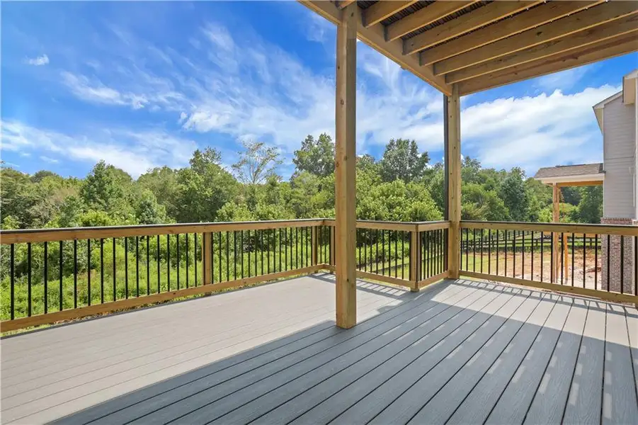 Exterior details and patio area of a home in Hopewell Reserve, Cumming (Image 3).