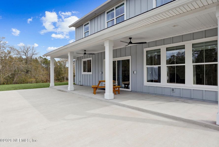 Exterior details and patio area of a home in , Bryceville (Image 23).
