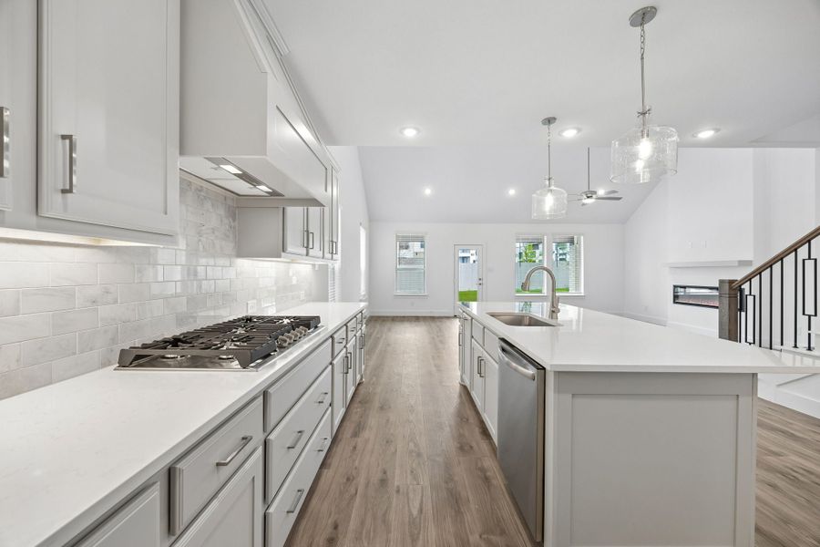 Furnished interior view inside a new home in Painted Tree Woodland West, McKinney (Image 11). Furnished interior view inside a new home in Painted Tree Woodland West, McKinney (Image 11).