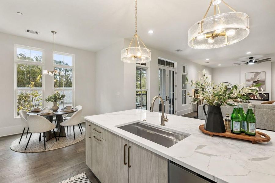 Furnished interior view inside a new home in , Alpharetta (Image 16).