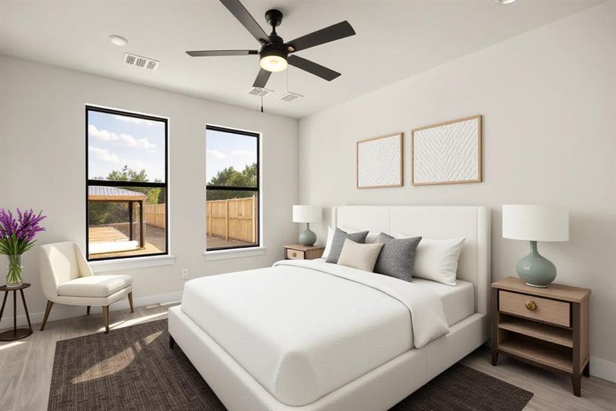 Furnished interior view inside a new home in , Granbury (Image 9). Furnished interior view inside a new home in , Granbury (Image 9).