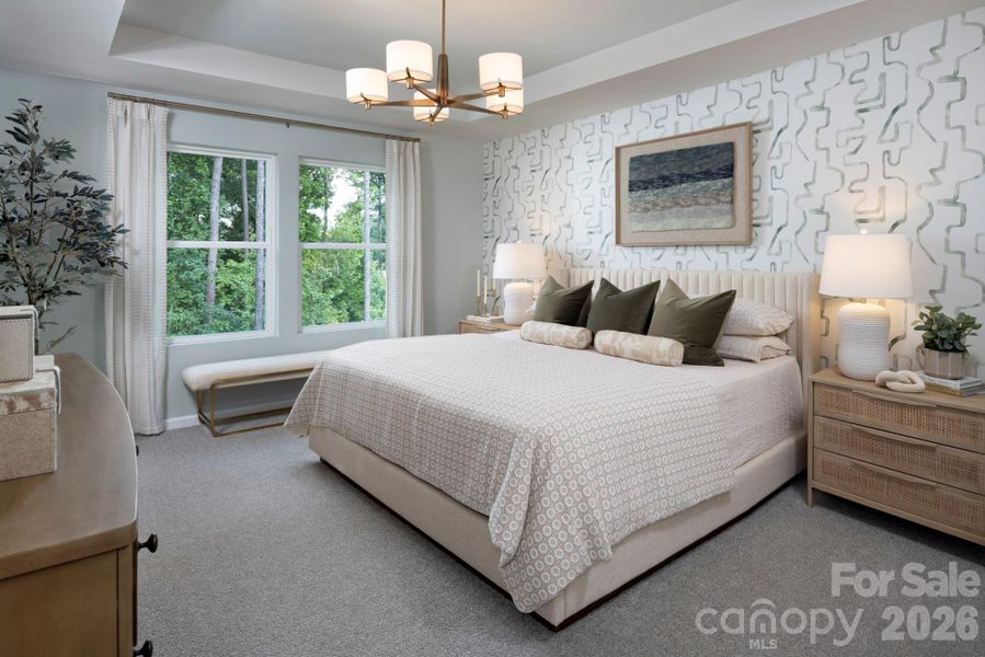 Furnished interior view inside a new home in , Charlotte (Image 4).