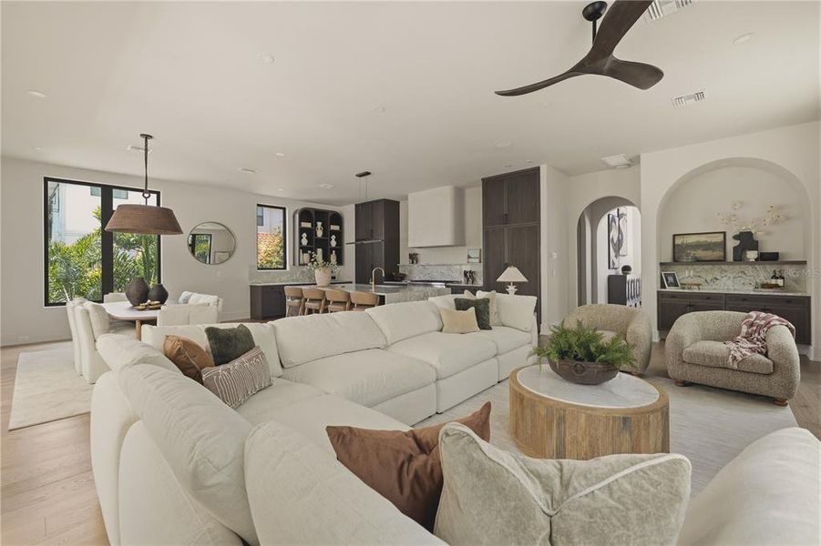 Furnished interior view inside a new home in , Tampa (Image 66). Furnished interior view inside a new home in , Tampa (Image 66).