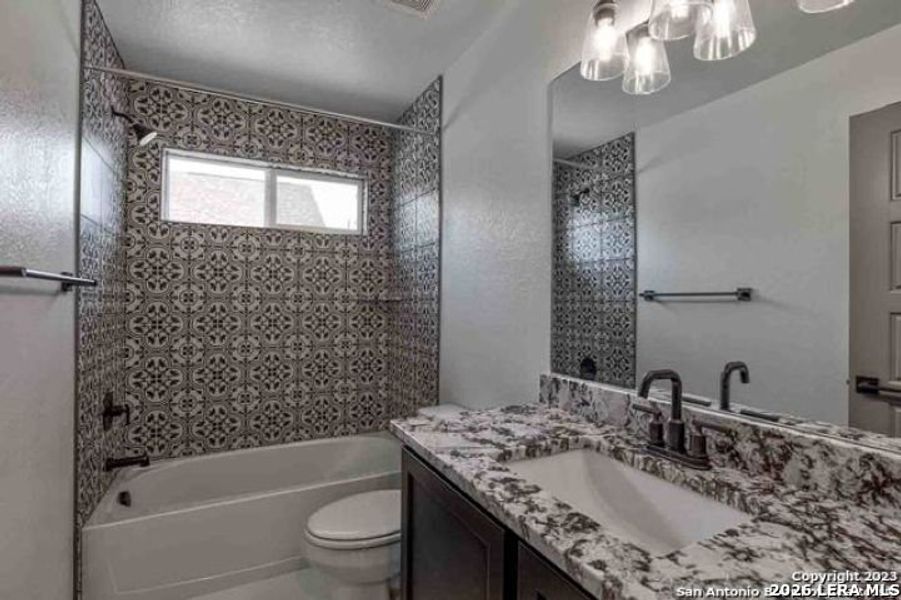 Furnished interior view inside a new home in , Blanco (Image 8).