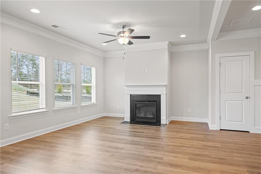 Spacious, unfurnished interior of a new home in , Flowery Branch (Image 15).