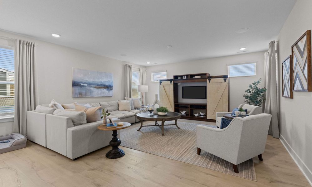 Representative furnished interior of a home built from the The Mangrove by Chesapeake Homes in Bridgewater - Shorehaven Village, Little River (Image 16).