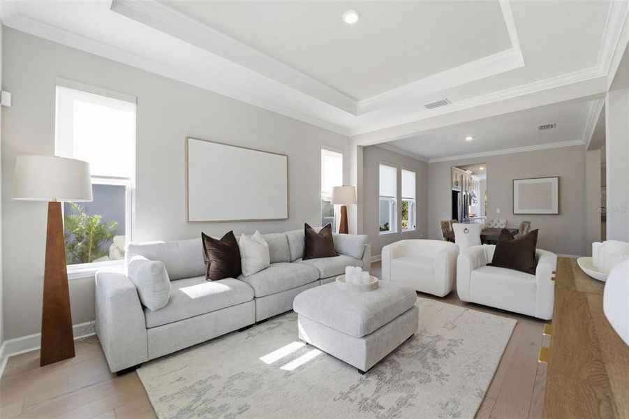 Furnished interior view inside a new home in , Wesley Chapel (Image 24). Furnished interior view inside a new home in , Wesley Chapel (Image 24).