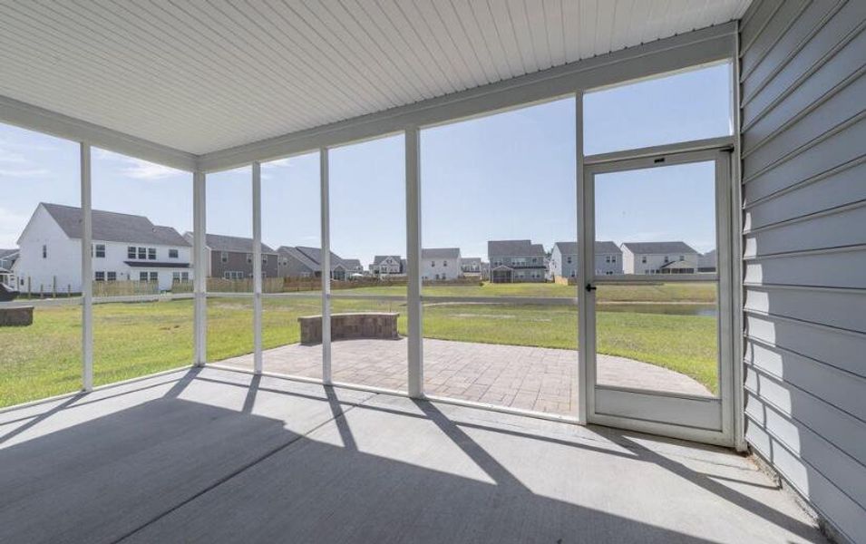Exterior details and patio area of a home in Sweetgrass at Summers Corner, Summerville (Image 2). Exterior details and patio area of a home in Sweetgrass at Summers Corner, Summerville (Image 2).