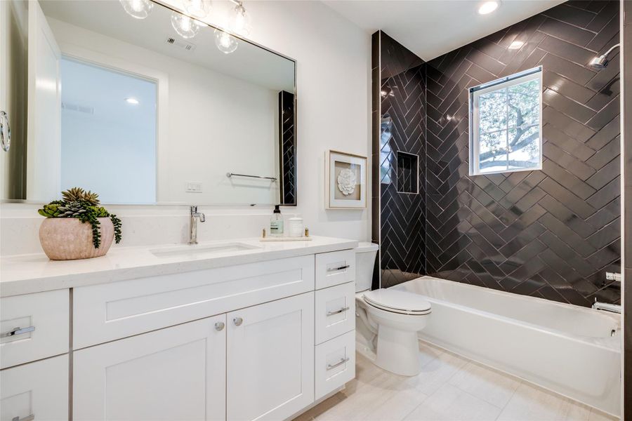 Furnished interior view inside a new home in , Houston (Image 28).