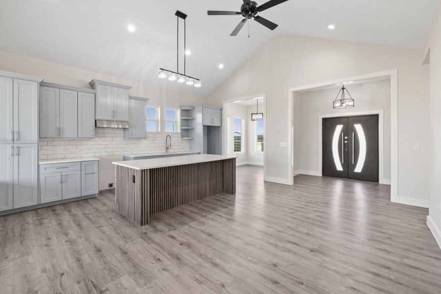 Furnished interior view inside a new home in , Dale (Image 12).