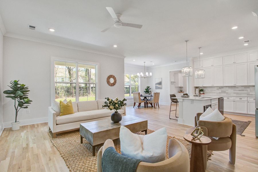 Furnished interior view inside a new home in , Mount Pleasant (Image 10).