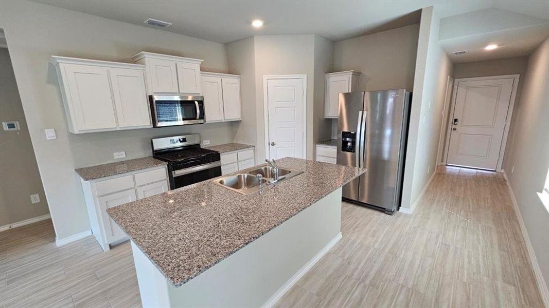 Furnished interior view inside a new home in Monarch at the Meadows, Krum (Image 4). Furnished interior view inside a new home in Monarch at the Meadows, Krum (Image 4).