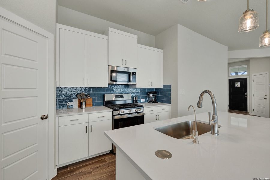 Furnished interior view inside a new home in August Fields, New Braunfels (Image 17).