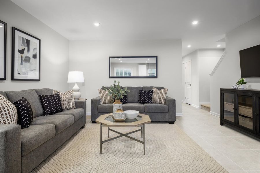 Furnished interior view inside a new home in , Santee (Image 5).