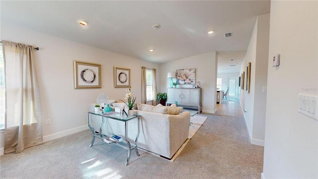 Furnished interior view inside a new home in Rolling Hills, Bell (Image 32).