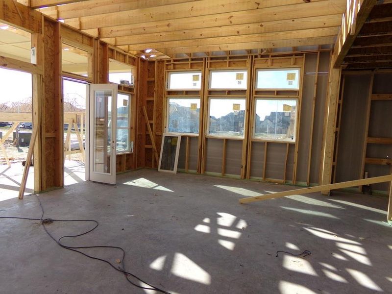 In-progress construction of a new home in Dunham Pointe 65' Homesites, Cypress, TX (Image 5).