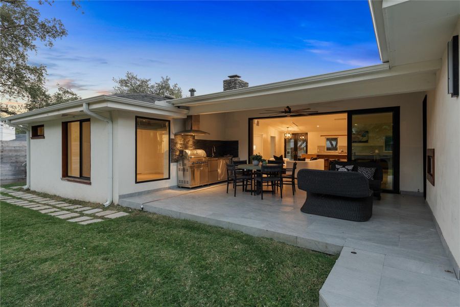 Fireside evenings and poolside afternoons, all at home Fireside evenings and poolside afternoons, all at home