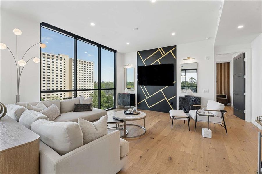 Furnished interior view inside a new home in , Atlanta (Image 38).