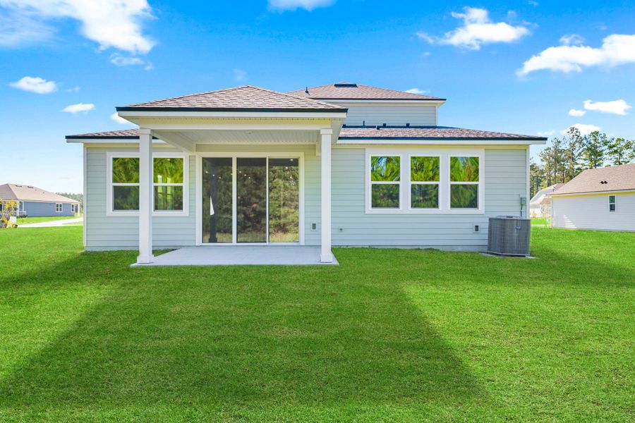 Lot 527 Rear Exterior with Covered Patio at NorthShore in Kingsland Lot 527 Rear Exterior with Covered Patio at NorthShore in Kingsland
